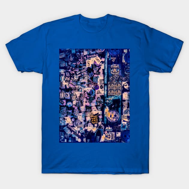 Street Stickers Pop Art NYC T-Shirt by eleonoraingrid